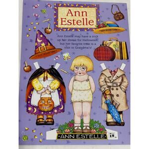 Mary Engelbreit Ann Estelle Paper Doll Halloween Visit 8x11" ~ 260401-WH 1059